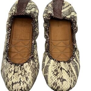 Isabel Marant Womens Size 9 Rilla Ballerinas Flat Shoes 100% Land Snake Leather